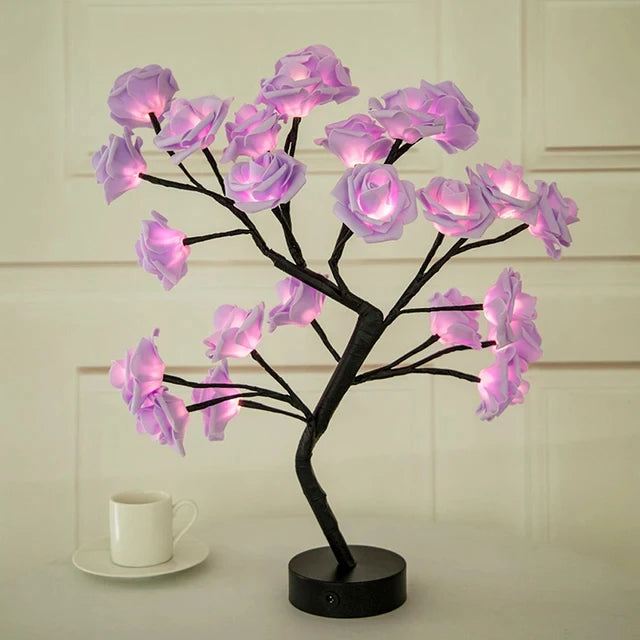 Twilight Rose Lamp