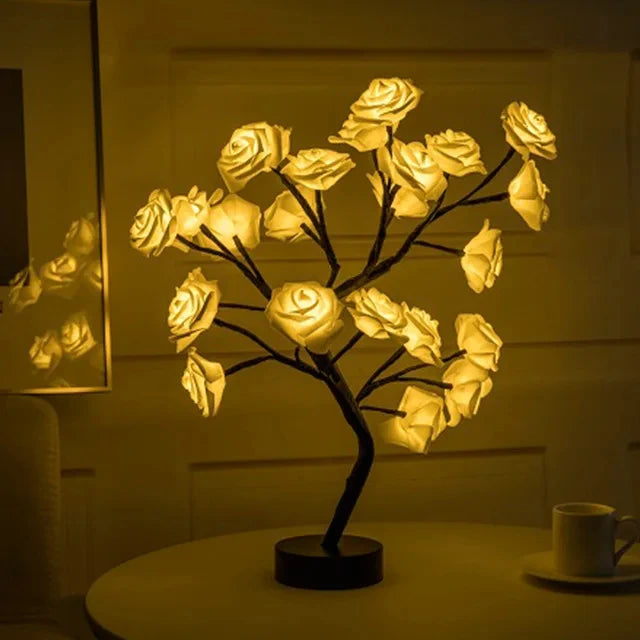 Twilight Rose Lamp