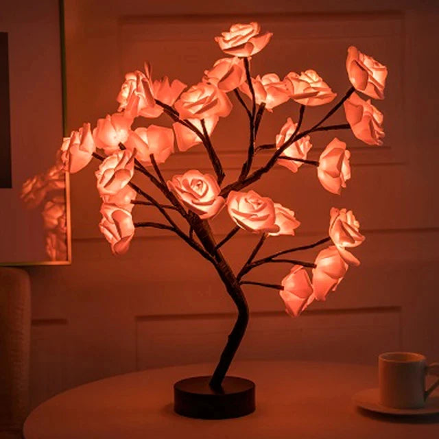 Twilight Rose Lamp